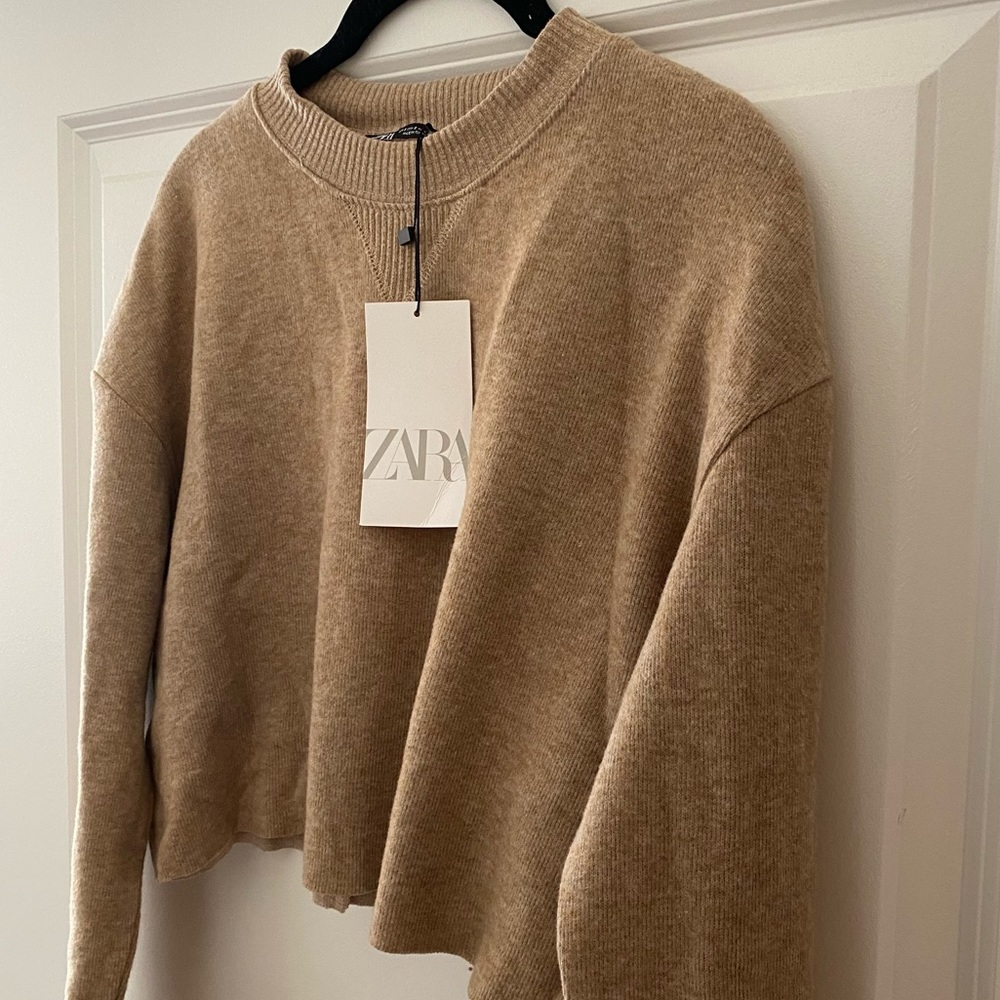 NWT Zara Cropped Sweatshirt